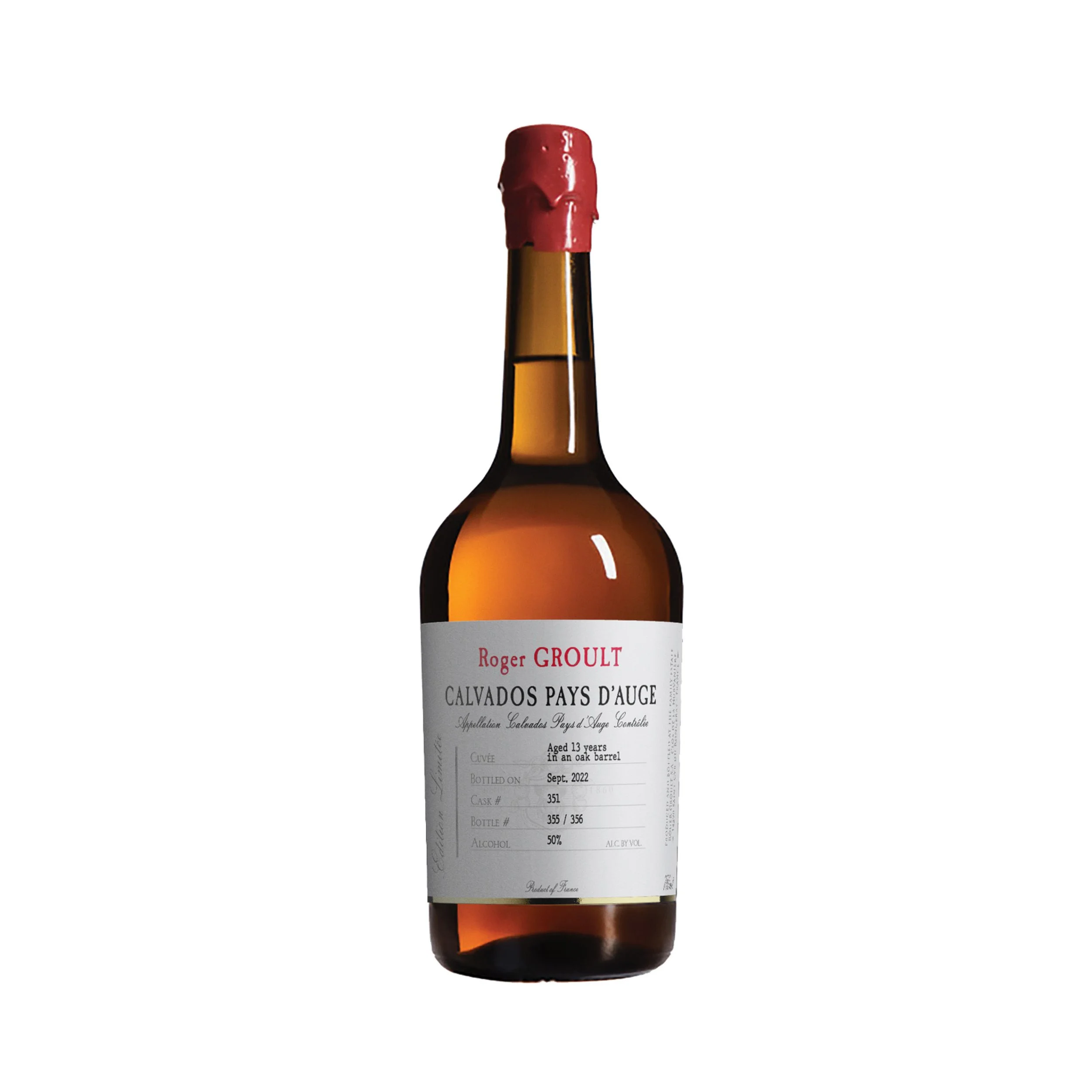 ROGER GROULT CALVADOS 13 YEAR OLD 2009 SINGLE CASK #351 — PM
